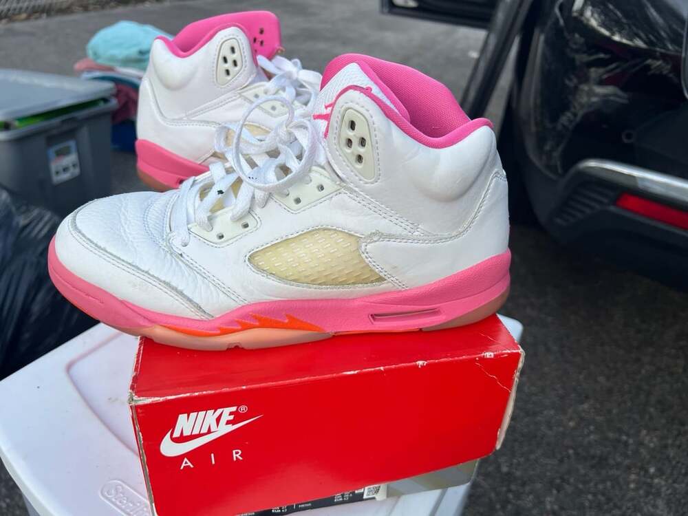 Jordan 5 Retro Pinksicle White Pink Kids Shoes